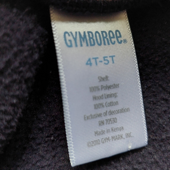 2010 FLEECE (v)guc Gymboree fleece dog hoodie 4T-5T - Picture 4 of 10